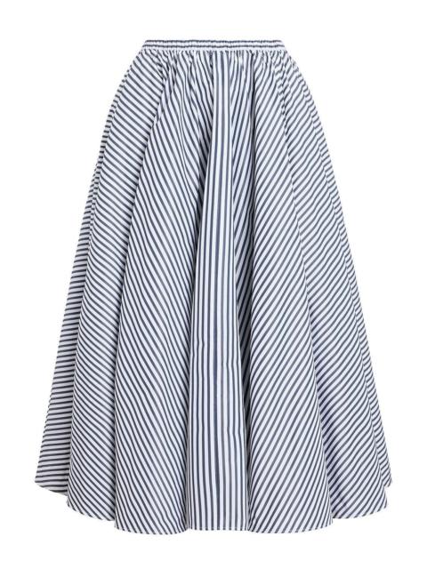 PATOU Stripe Midi Skirt