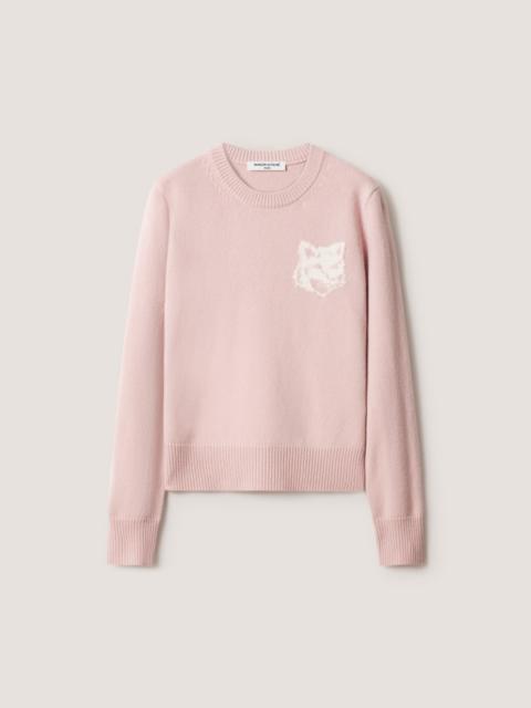 Maison Kitsuné FOX HEAD INTARSIA MERINO JUMPER