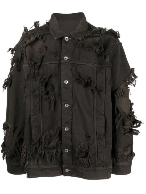 Rick Owens DRKSHDW layered detailed jacket