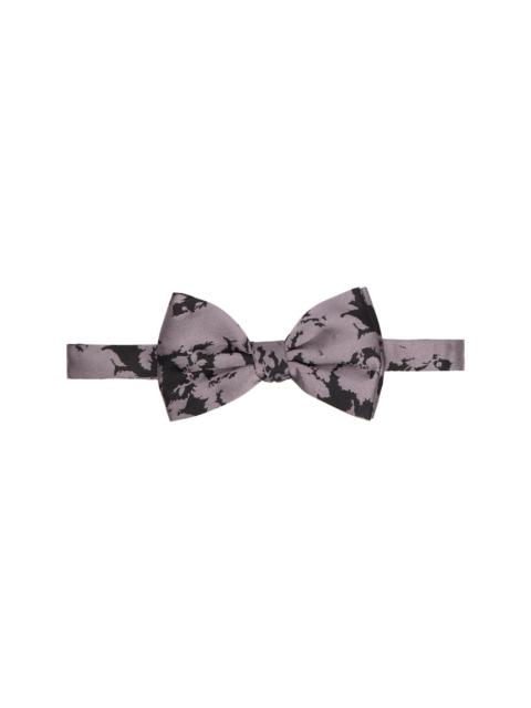 Dries Van Noten Purple & Black Silk Bow Tie