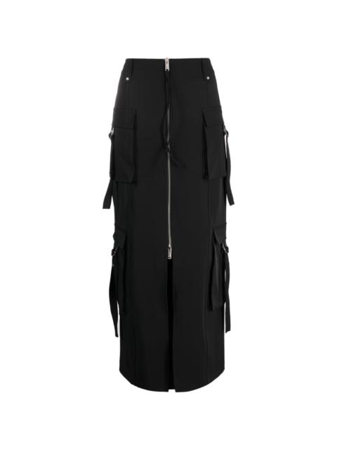 Blumarine zip-fastening maxi skirt