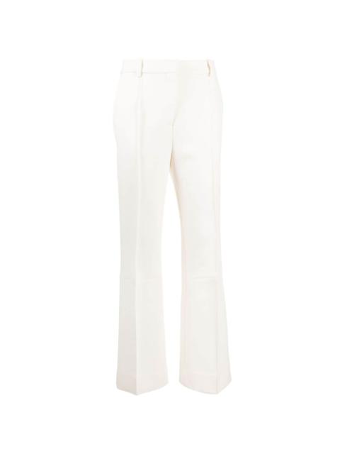 tailored cotton-blend trousers