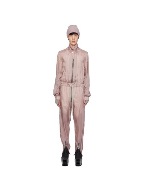 Rick Owens Pink Flightsuit Jumpsuit