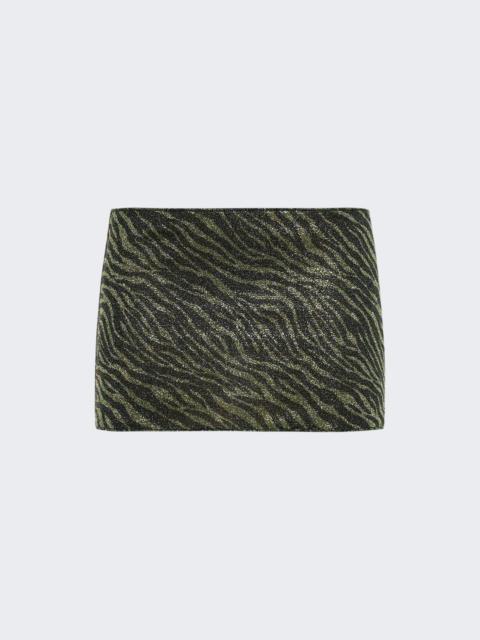 Oséree Animalier Skirtini Green Black