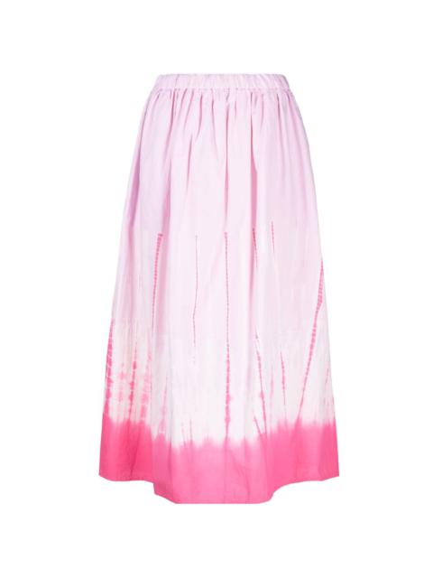 SUZUSAN Shibori cotton skirt