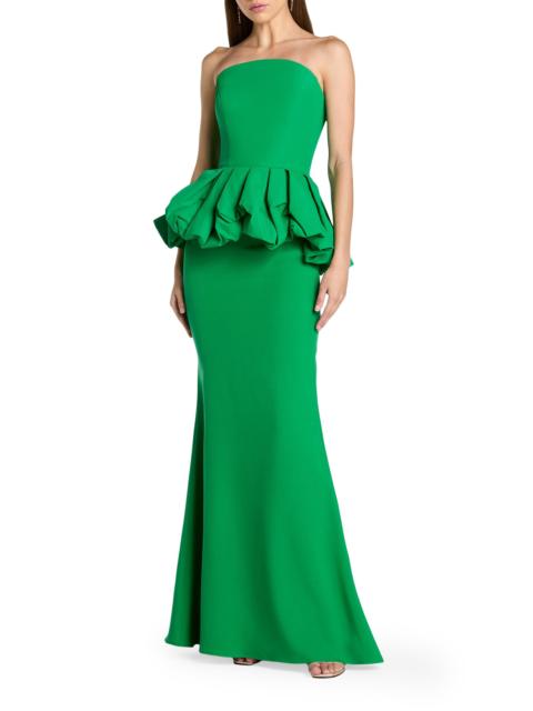 MAC DUGGAL Women's Crêpe Strapless Trumpet Gown - Spring Green