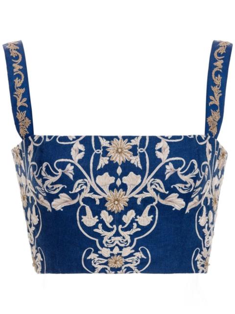 Agua by Agua Bendita Cacao Ribbons top