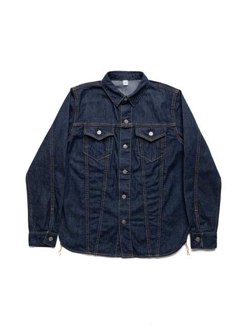 Pure Blue Japan 8oz Denim Type 3 Shirt - Indigo