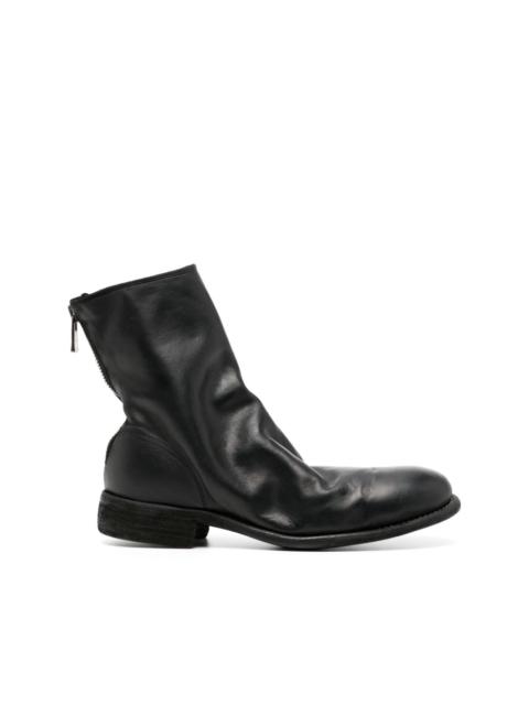 986 zip-fastened leather boots