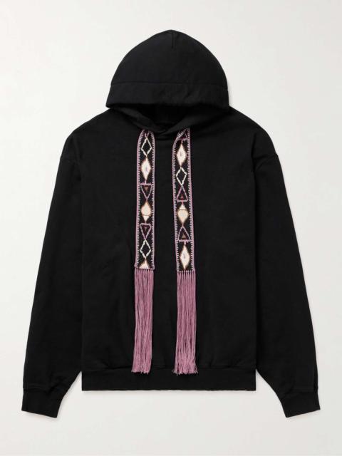 Kapital Maldives Jacquard-Trimmed Cotton-Blend Jersey Hoodie