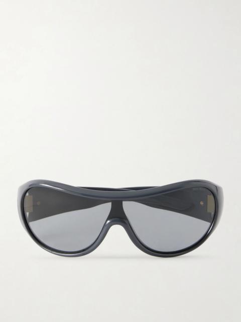 Miu Miu Rounded-frame acetate sunglasses Black