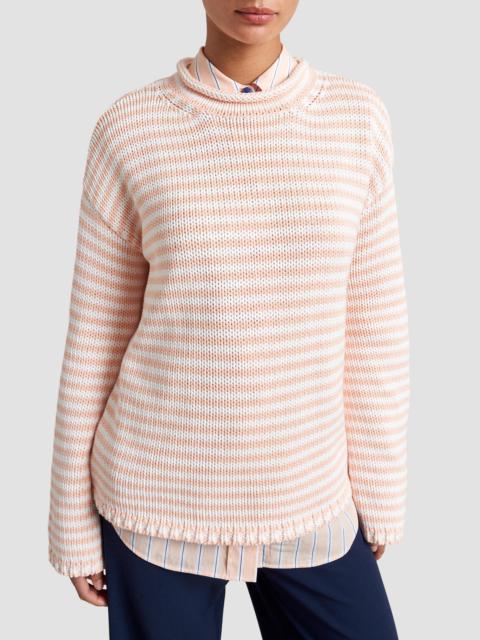 LA LIGNE Women's Marina Fine Stripe Sweater - Seashell Ivory