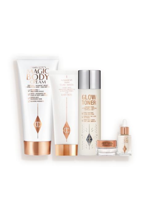 Charlotte Tilbury WEDDING PREP, TARGET + GLOW SKINCARE ROUTINE SKINCARE KIT