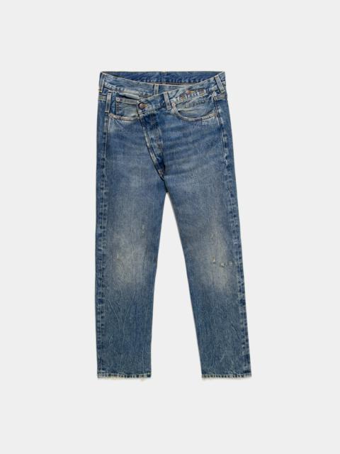 R13 crossover cropped jeans - Blue