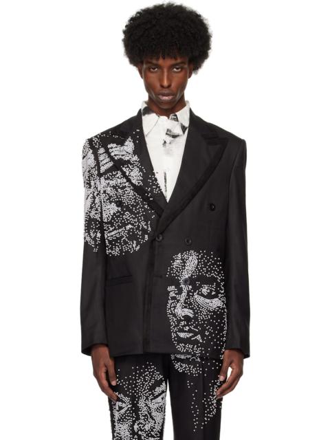 KidSuper Embellished Face blazer