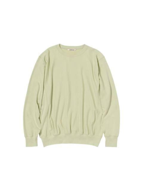 AURALEE gathered crew-neck sweatshirt
