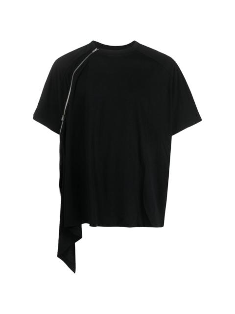 HELIOT EMIL™ draped-detail cotton T-shirt