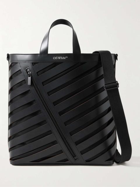 Off-White Cutout Leather Tote Bag