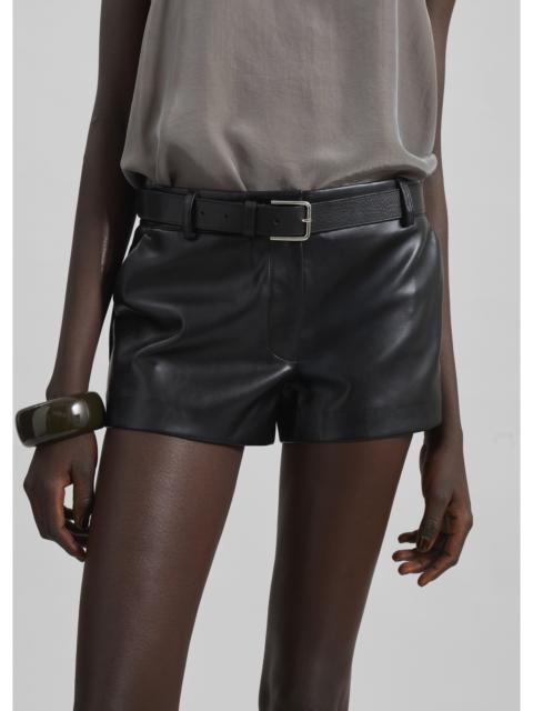 The Frankie Shop Kate Faux Leather Shorts - Black
