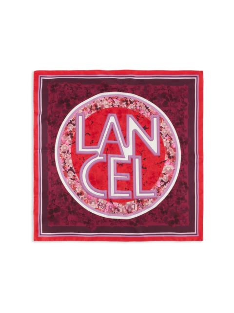 LANCEL Roxanne flowers-print silk scarf