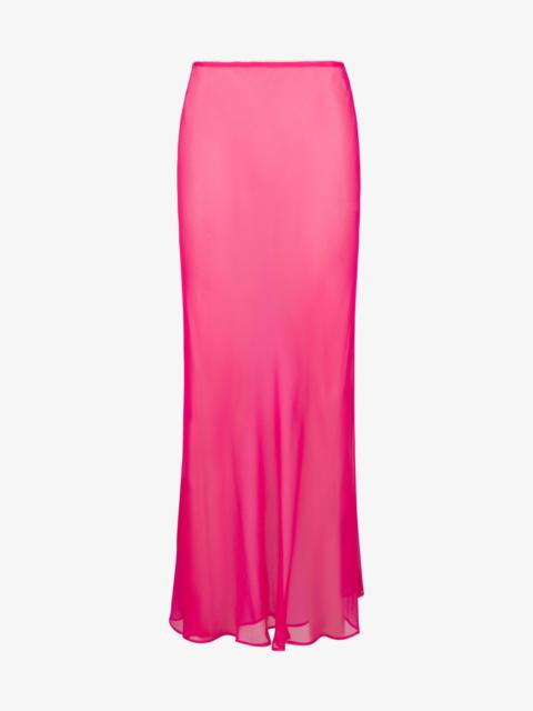 SPRWMN LARA SILK CHIFFON MIDI SKIRT