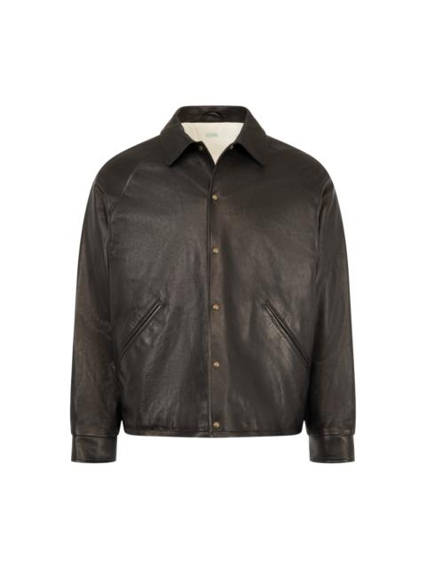 A.PRESSE Leather Coach Jacket