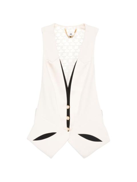 ELISABETTA FRANCHI button sleeveless waistcoat