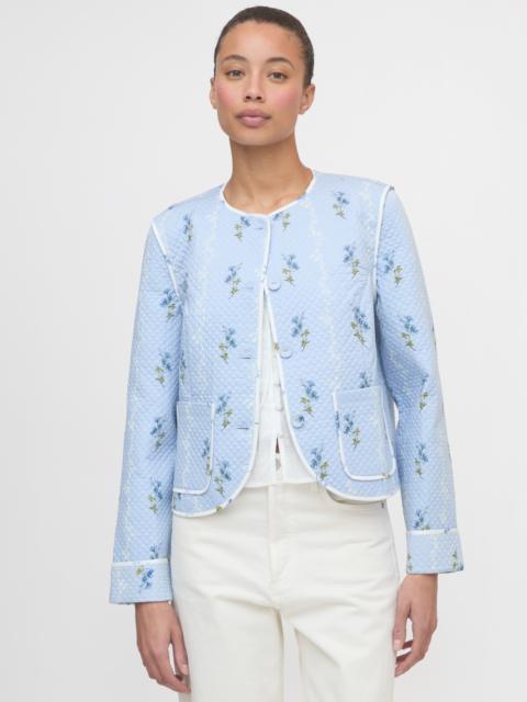 Hill House Home The Cropped Rowan Jacket - Bluebell Waltz