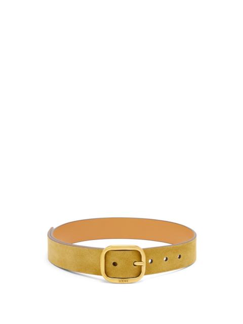 Loewe Rounded soft belt in suede