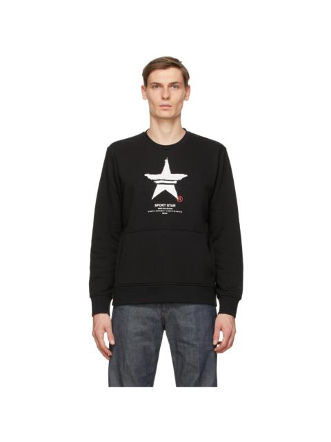 Neil Barrett Black Print 'Sport Star' Sweatshirt