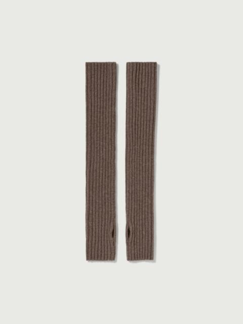 AURALEE SUPER FINE WOOL CASHMERE RIB KNIT ARM WARMER