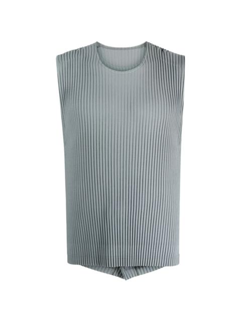 button-up ribbed tank top