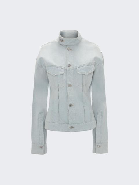 Victoria Beckham Sculptural Denim Jacket Light Blue