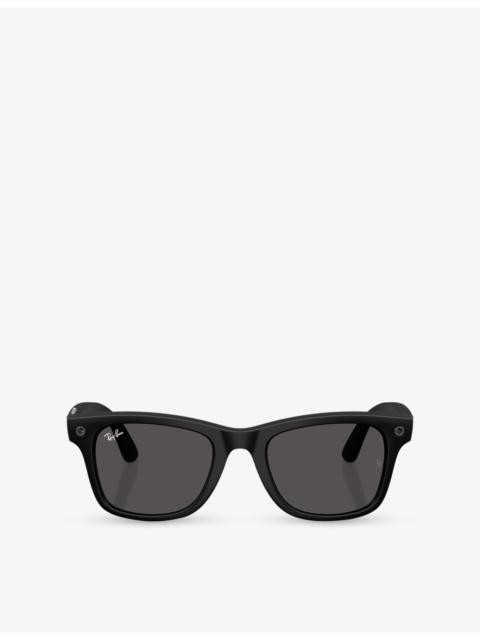 Ray-Ban RW4011 Wayfarer Square-Frame Injected Meta AI Glasses