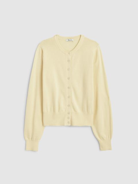 Madewell Button-Front Cardigan in 100% Cotton