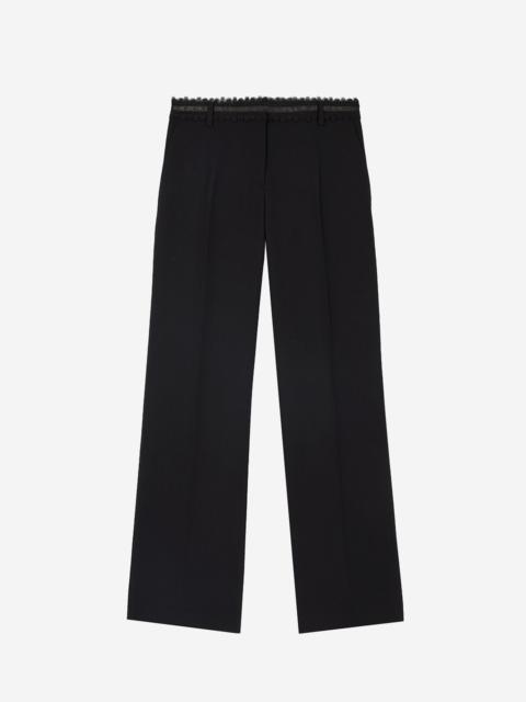 The Kooples BLACK WIDE-LEG PANTS