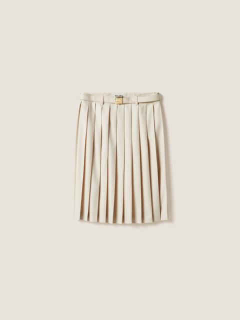 Miu Miu Pleated batavia skirt