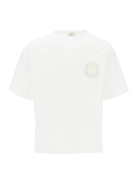 FLORAL PEGASUS EMBROIDERED T-SHIRT