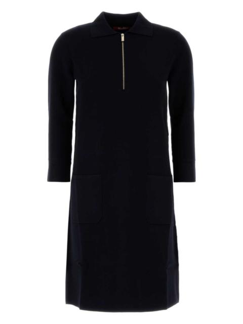 Max Mara Midnight blue viscose blend dress