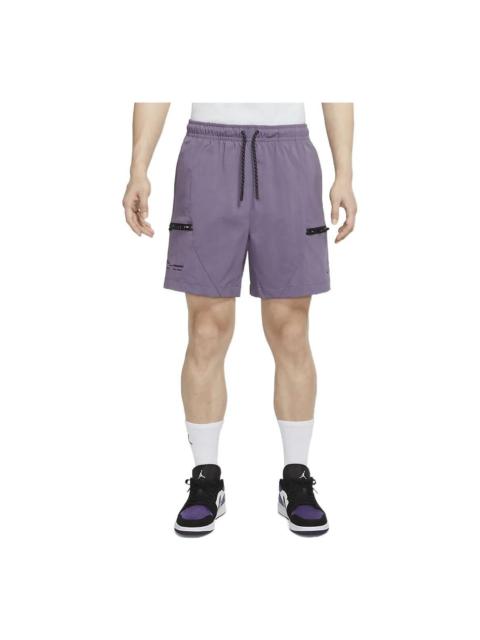 Jordan Air Jordan 23 Solid Color Casual Sports Shorts Purple DQ8086-553