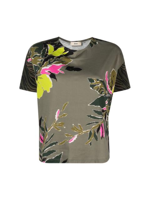 Herno floral-print cotton T-shirt