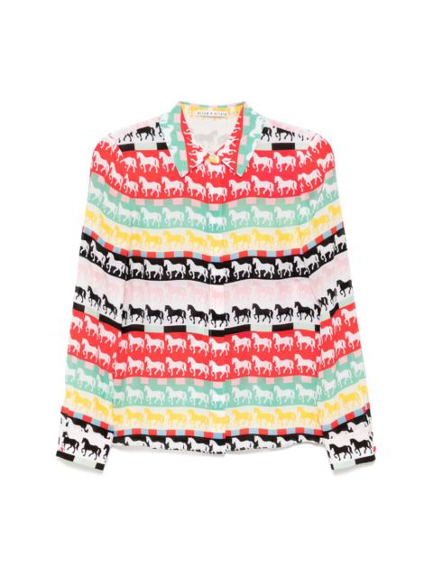 Alice + Olivia Willa horse shirt