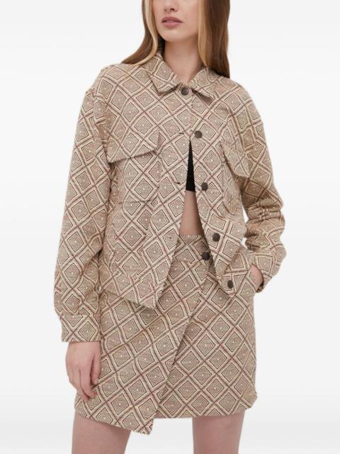SAMSØE SAMSØE patterned buttoned jacket
