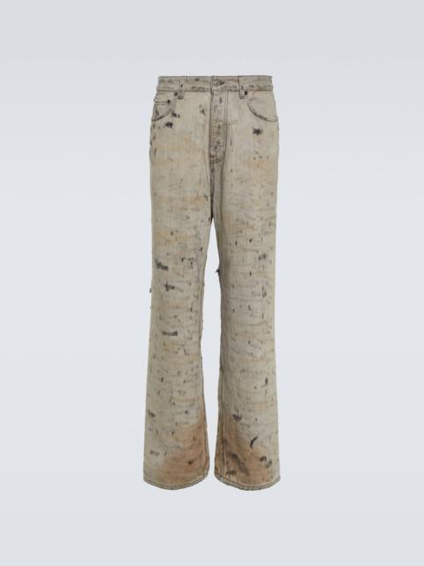 BALENCIAGA Super Destroyed straight jeans