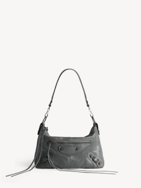 BALENCIAGA Men's Le City Moto Bag Small in Volcanic Rock