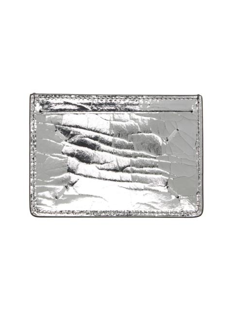 Maison Margiela Silver Four Stitches Card Holder