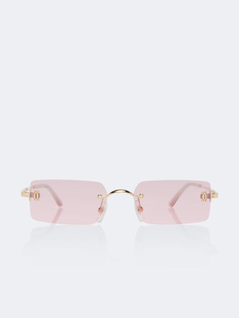 Cartier C De Cartier rectangular sunglasses