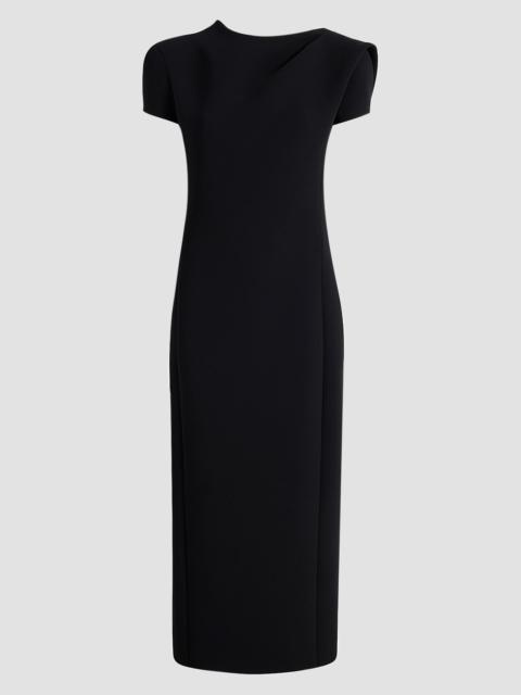 KHAITE Women's Iryl Draped Open-Back Midi Dress - Black