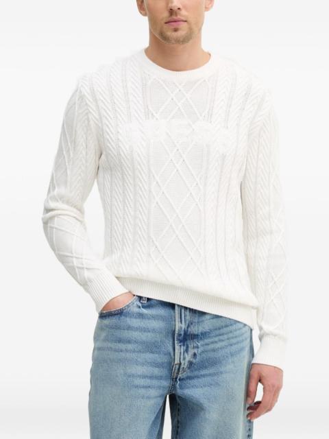 GUESS USA Konrad textured-knit sweater