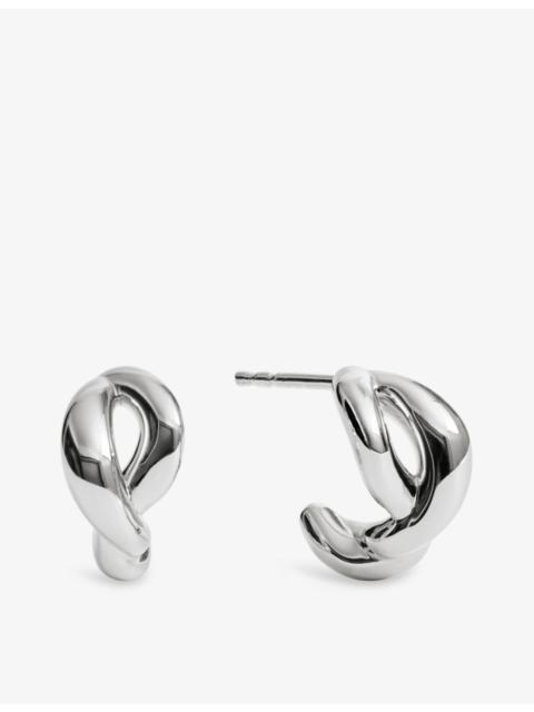 MONICA VINADER Ochre Sterling-Silver Huggie Earrings